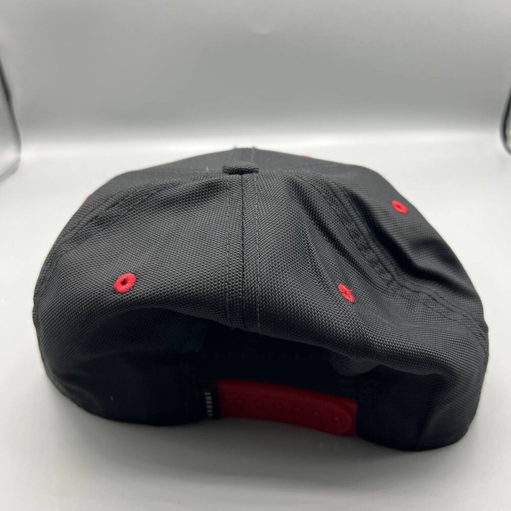Air Jordan 11 Hat Men Black Red Jumpman Bred Snap Back Cap - Picture 7 of 9